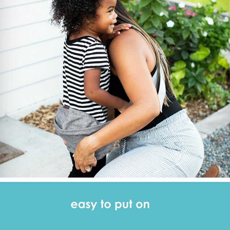 JJ Cole Sola Toddler Sling Carrier - Adjustable Toddler Carrier and Baby Sling - Baby Essentials - Ages 1 to 4 Years or 45 Pounds - Image 2